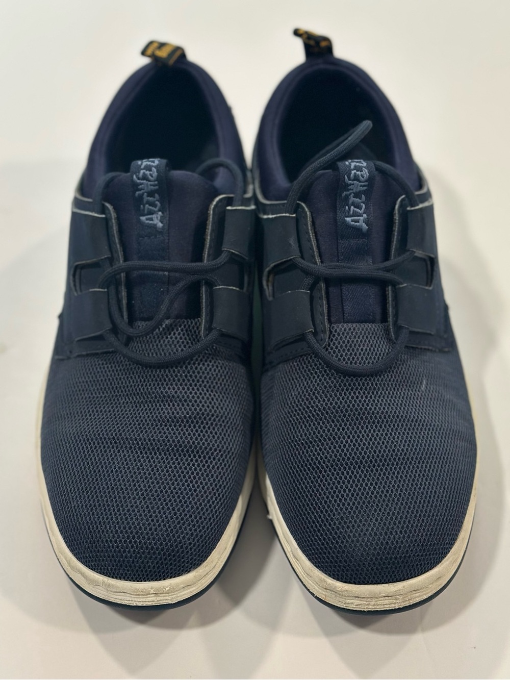 Dr. Martens Navy Mesh Lace-Up Sneakers